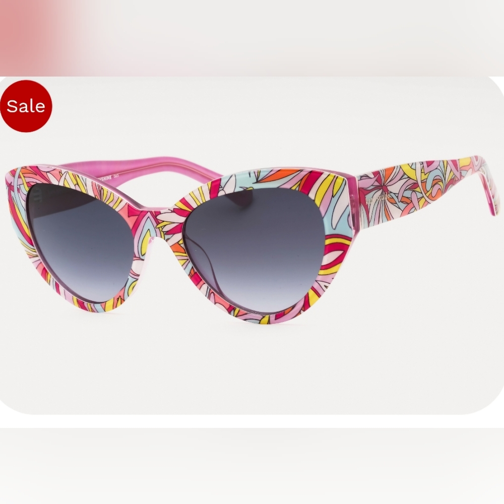 NWT,Kate Spade PAISLEIGH/S, Women’s Sunglasses, PTTRN PNK/DARK GREY SF